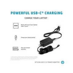 HP 65W Power Supply Adapter - Reliable Performance & Efficient Charging | Model: 0195122442972